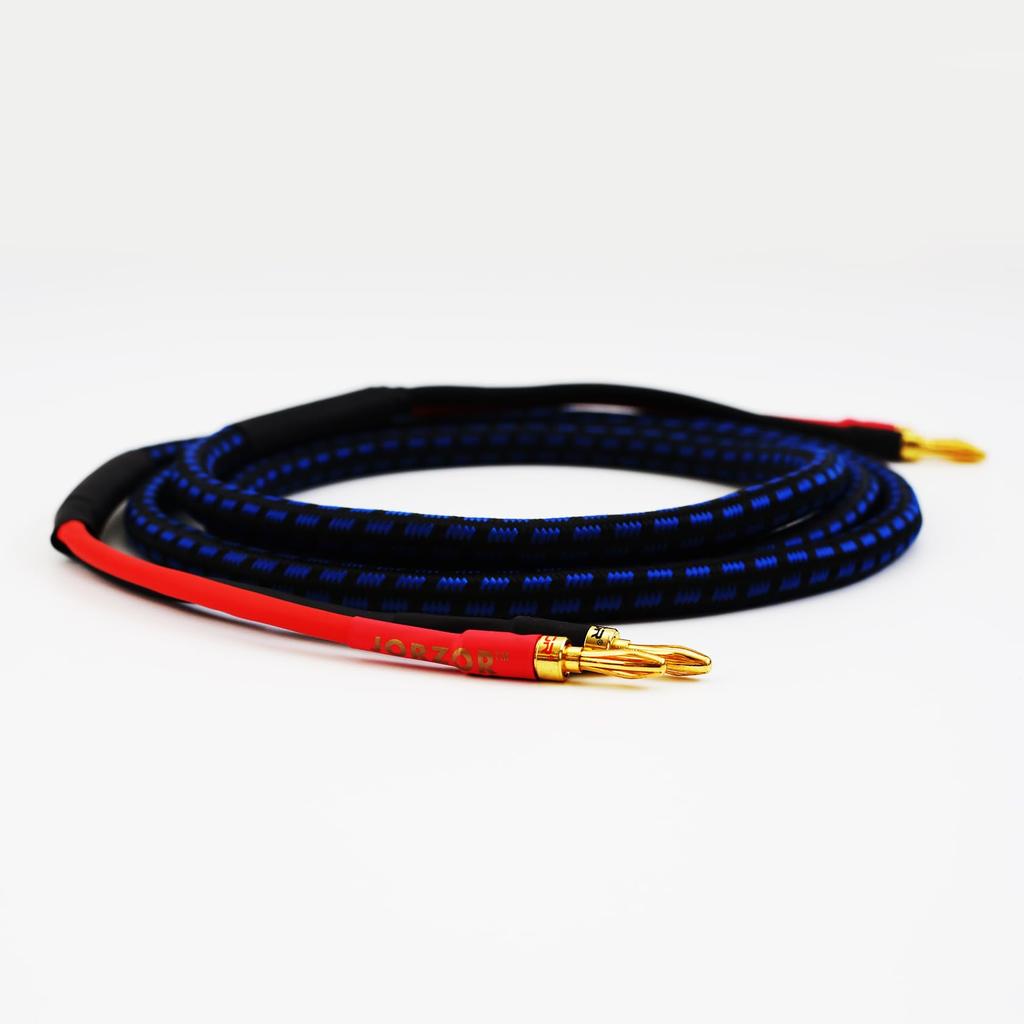 Speaker Cable 4N Copper with Banana Plugs Audio Copper 1 [Kawaki] Oxygen-Free (OFC) Hi-Fi High-Purity [W126] (2.0m, cable)