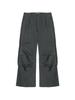 TUOMIO Washed Belt Bag Pants [Charcoal]