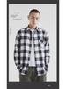Men's Trendy Plaid Shirt: Long-Sleeved, Loose, Brushed Casual Jacket for Spring, Summer, and Autumn