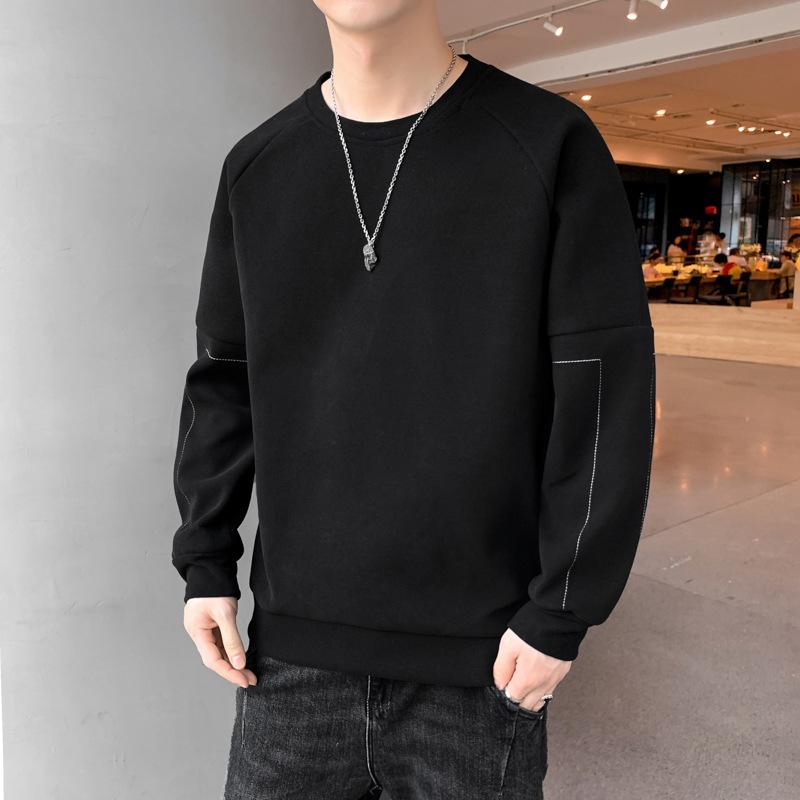 Warm Foundation In Autumn and Winter, Simple Wind Fleece Sweater, Young Men's Matching Top