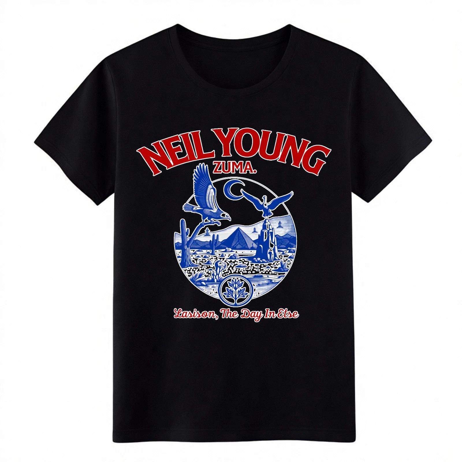 Neil Young ZUMA T-Shirt - Vintage Rock Band Tee for Men & Women L