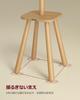 VASAGLE Pole Freestanding Coat Stand with 8 Hooks and Storage 170cm for and for and Natural Wood Color Hanger, Shelf, Tall, Coats, Hats, Bags,
