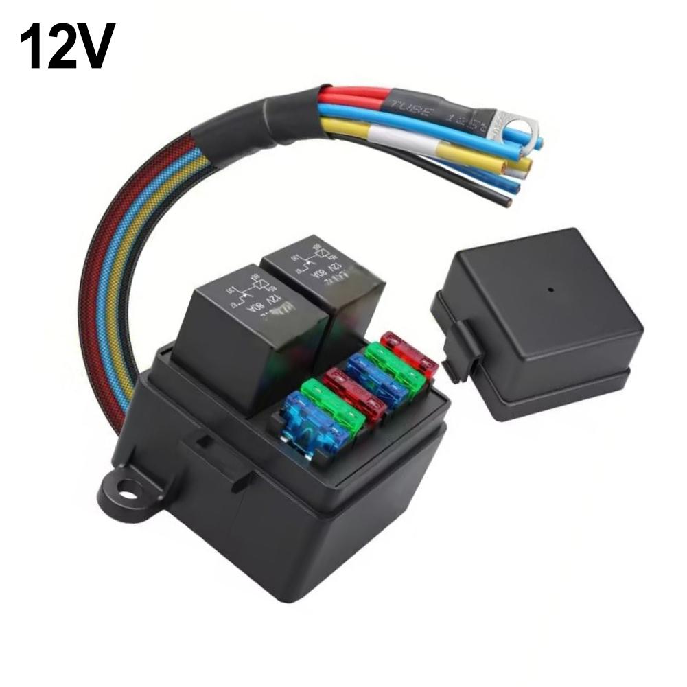 Truck RV Fuse 12V 24V Relay Easy Installation Efficient Circuit Management 12V 24V Automotive Fuse Heavy-duty Materials