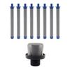 1Pcs 288716 3/4 Inch Inlet Strainer Airless Paint Sprayer Replacement Screen With 8Pcs 288749 60 Mesh Nozzle Mesh Screen Set