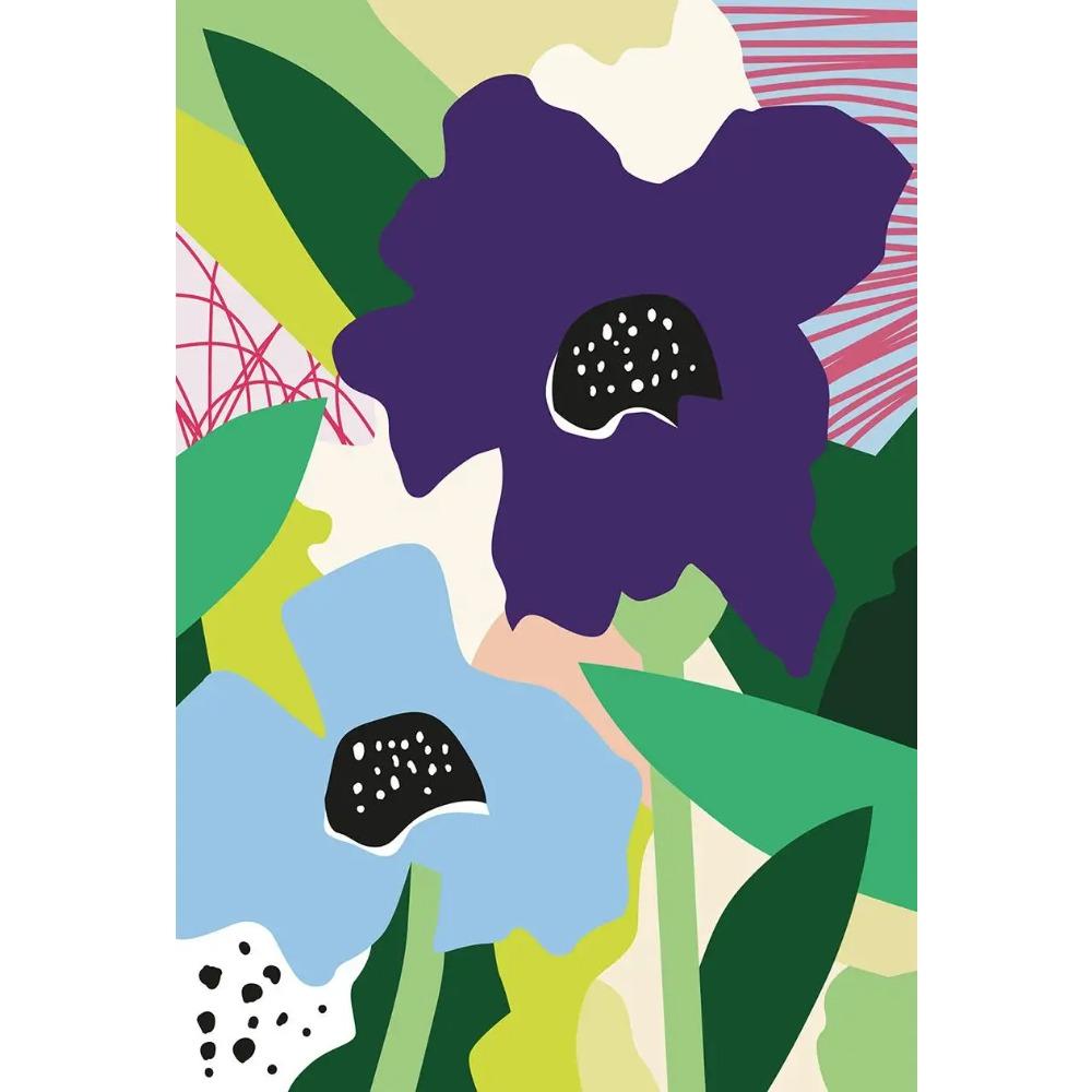 Bright Modern Plant And Flower Minimalist Poster Abstract Vase Leaves Prints Canvas Painting Wall Picture Home Living Room Decor