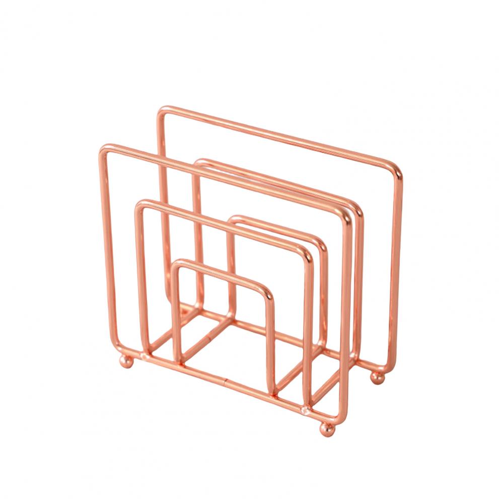 Standing Holder Tissue Holder Electroplated Multifunctional Iron Square Paper Napkin Home Supply