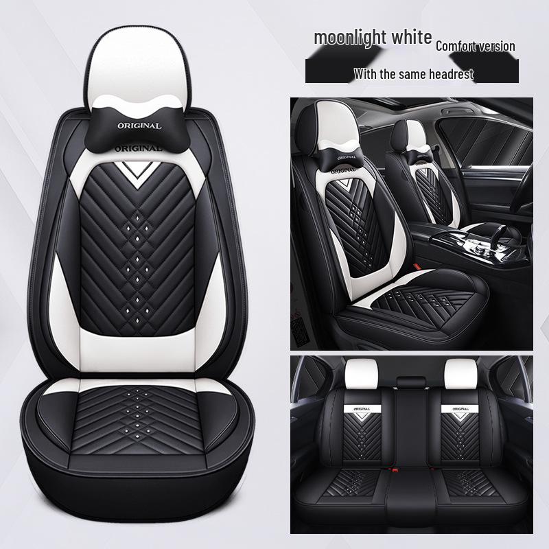 Universal Leather Car Seat Covers & Cushions for All Seasons - Compatible with Skoda Rapid