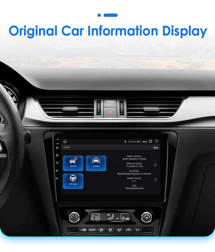 Android Navigation & Reverse Camera System for Volkswagen Skoda Octavia 2013-2018