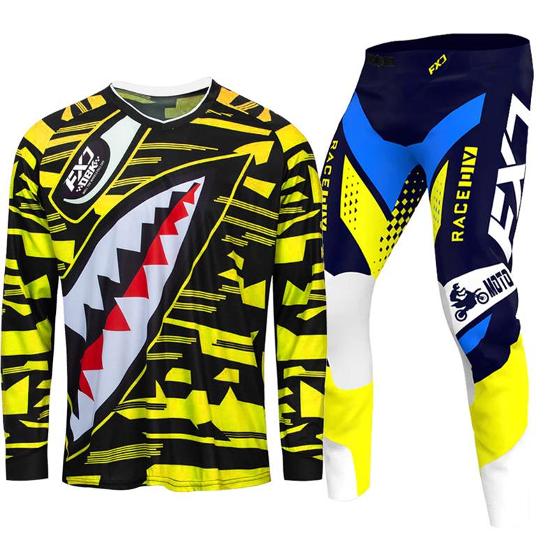 Motocross-Ausrüstungsset für Kinder 4 5 6 7 8 9 10 11 12 13 Jahre Jugend Kind Motorrad Junge Mädchen Jersey Hose Kits Rennanzug Offroad Enduro MX MTB