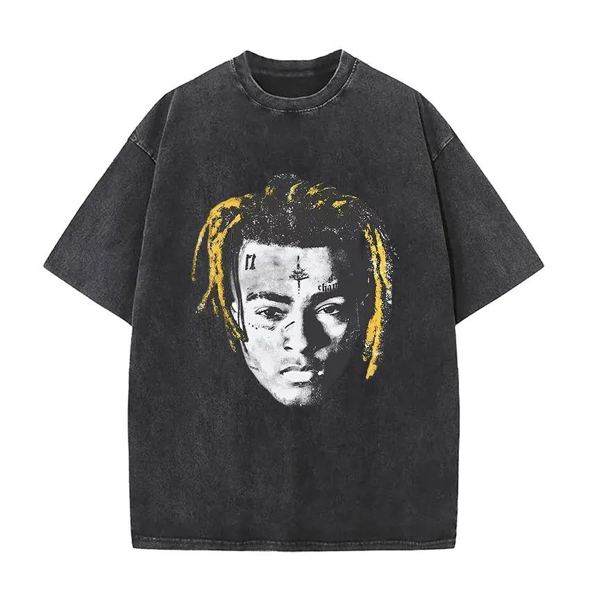 

90-ті Винтажний XXXTentacion Альбом 2026 Прана Футболка Реп Чоловіча Жіноча Хіп-Хоп Готична Короткий Рукав Футболка Чоловік Панк Фанатський Одяг Футболки XL