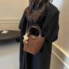 Niche handbag women's small bag 2025 new versatile fashion bucket bag premium texture messenger bag