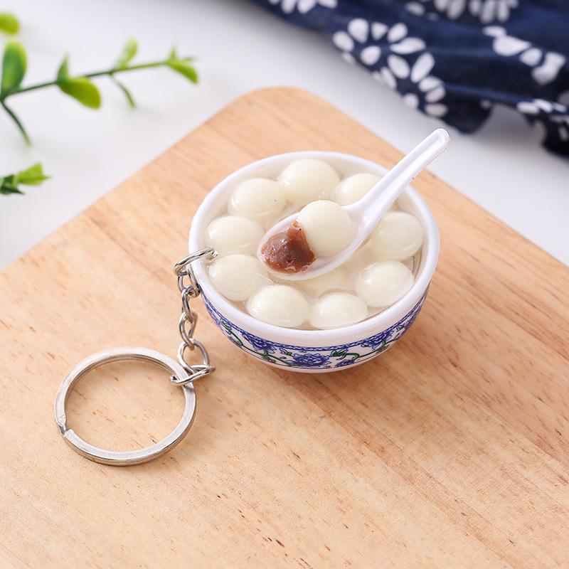 Mini Hot Pot Mala Tang Noodle Bowl Keychain Ornament