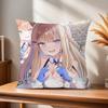 art Derby Uma Comfortable soft Pillow Case Eye for Sofa m-Musume Living Room Pretty Home office Decor Protective Covers Almond