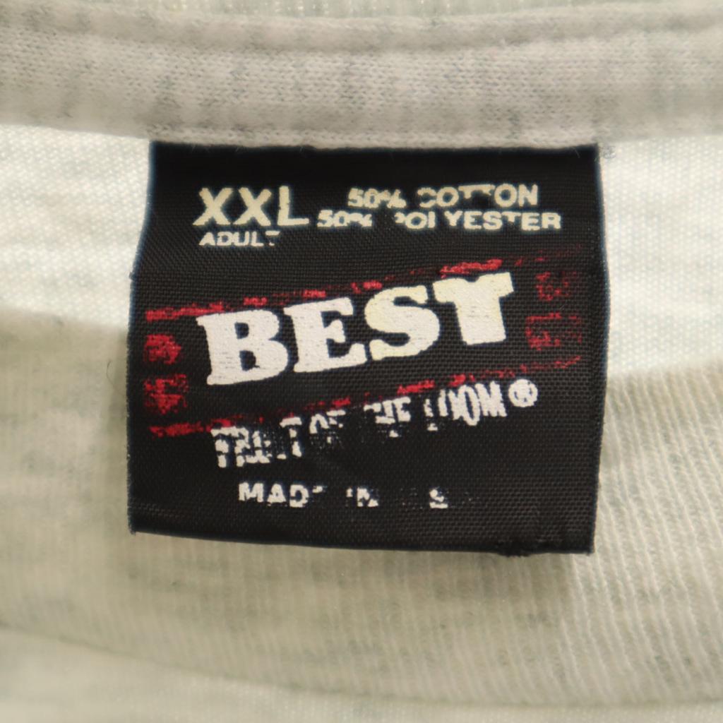 FRUIT OF THE LOOM BEST Lata 90. Wyprodukowano w USA Stary nadruk z tyłu Koszulka z krótkim rękawem Męska Używana