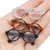 Plastic Round Transparent Glasses Doll Accessory Doll Round Glasses  Doll Ornament