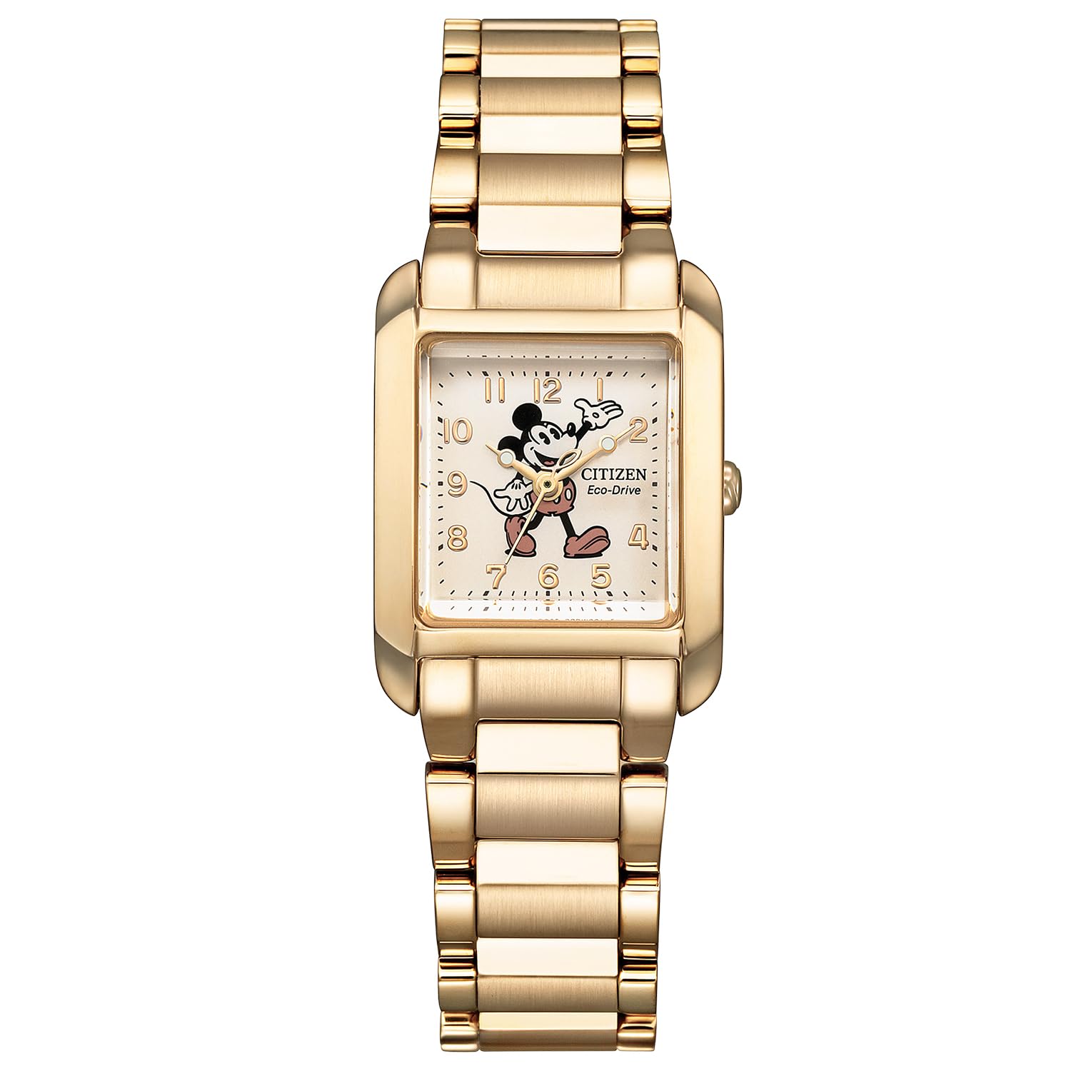 

Citizen Disney Collection Mickey Mouse Watch, Motif, Light-Powered Eco-Drive, Waterproof, Gold, EW5609-58W, Women s