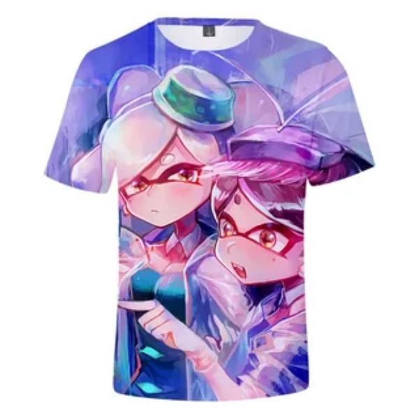 KPop Devil Hunter Girl Group Anime Cartoon Pattern Cute Comfortable Summer Children's T-shirt