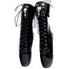 Extreme High 7" High Spike Heel Pointed Toe Patent Leather Exotic Sexy Padlocks Lockable BALLET Ankle Boots