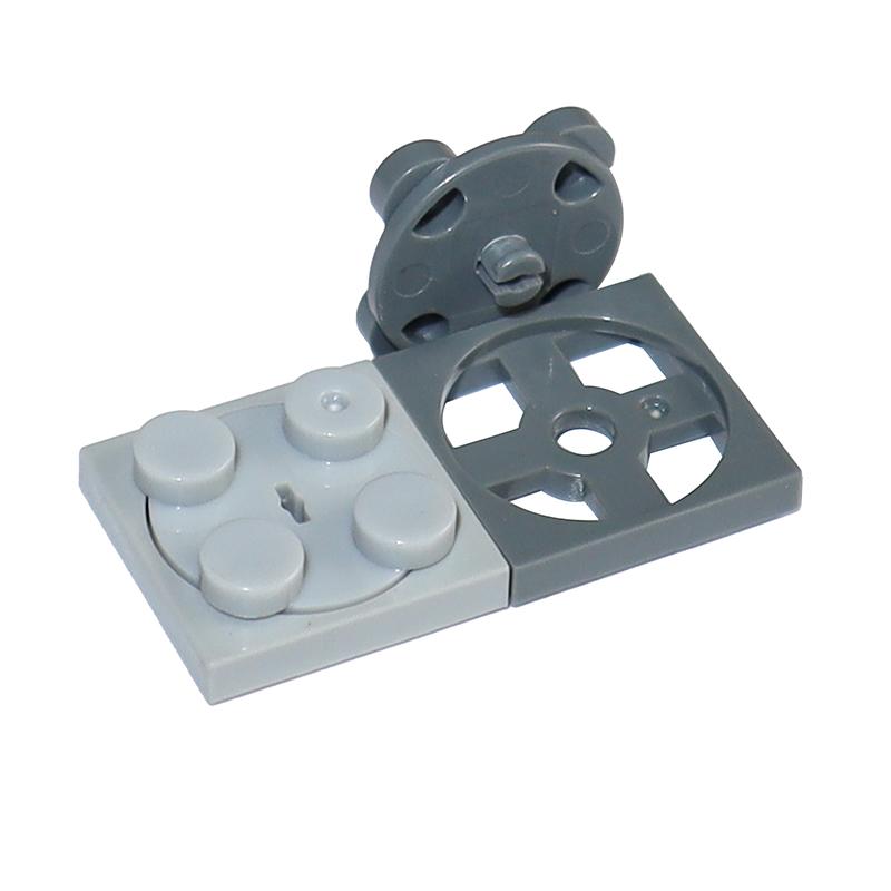Building Blocks Technology Accessories Turntable 2x2 Plate Base 3680 Turntable 2x2 Plate Top 3679 MOC Parts Bricks Toys for Kids