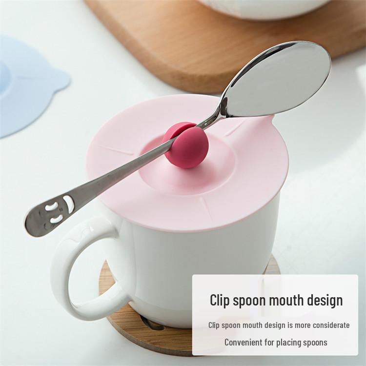 Leak-Proof Dust-Proof Universal TPE Ceramic Tea Cup Lid – Multi-Functional TikTok Favorite