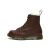 Barton Wool Lined Leather Versatile Martin Boots Women Boots Red-Brown 26873264