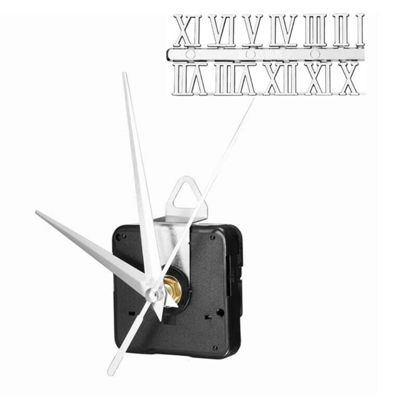 

Clock Movement Mechanism Replacement Clock Numerals Set with Hand Clock Motor for DIY Wall Clock Handicrafts Repair Part