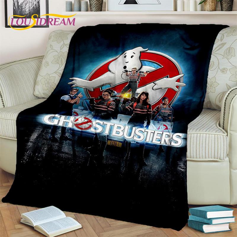 G-Ghostbusters Cartoon-Film-Decke, weiche Flanell-Überwurfdecke für Zuhause, Schlafzimmer, Bett, Sofa, Picknick, Büro, Wandern, Freizeit, Nickerchen, Geschenk