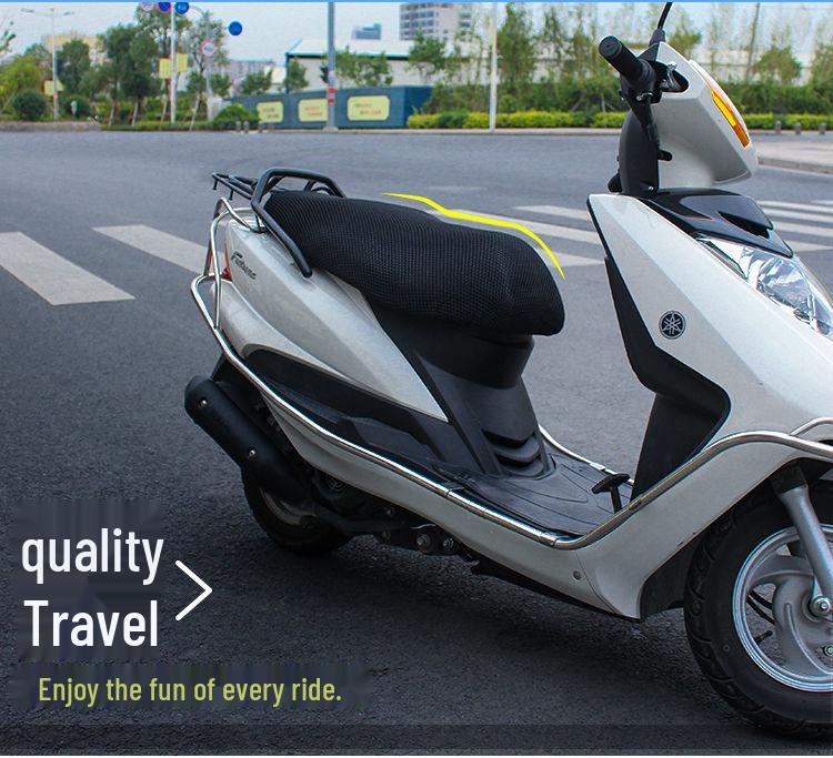 Leling Zhi Mai M3 Electric Scooter Seat Cover: Sun Protection, Heat Insulation, Breathable Honeycomb Mesh for All Seasons.