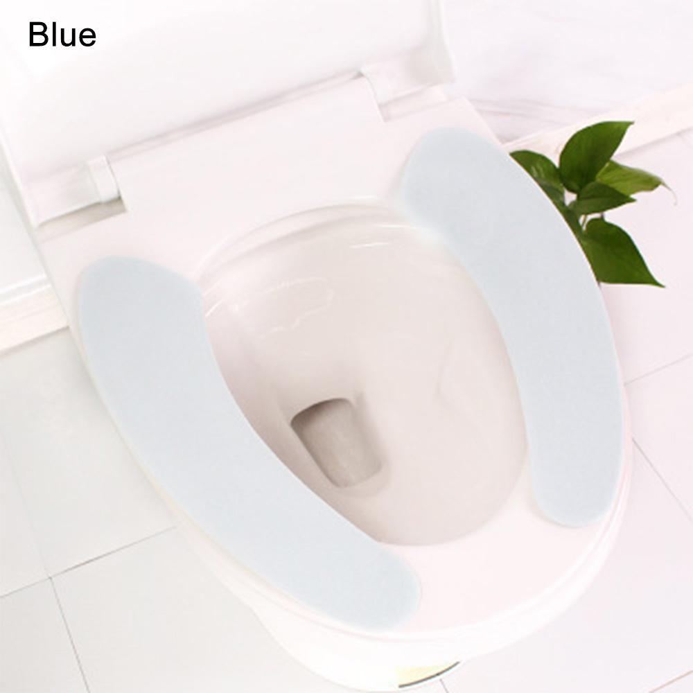 Fashion Soft Health Sticky Washable Bathroom Toilet Seat Filling Mat Seat Cover Warm Plush