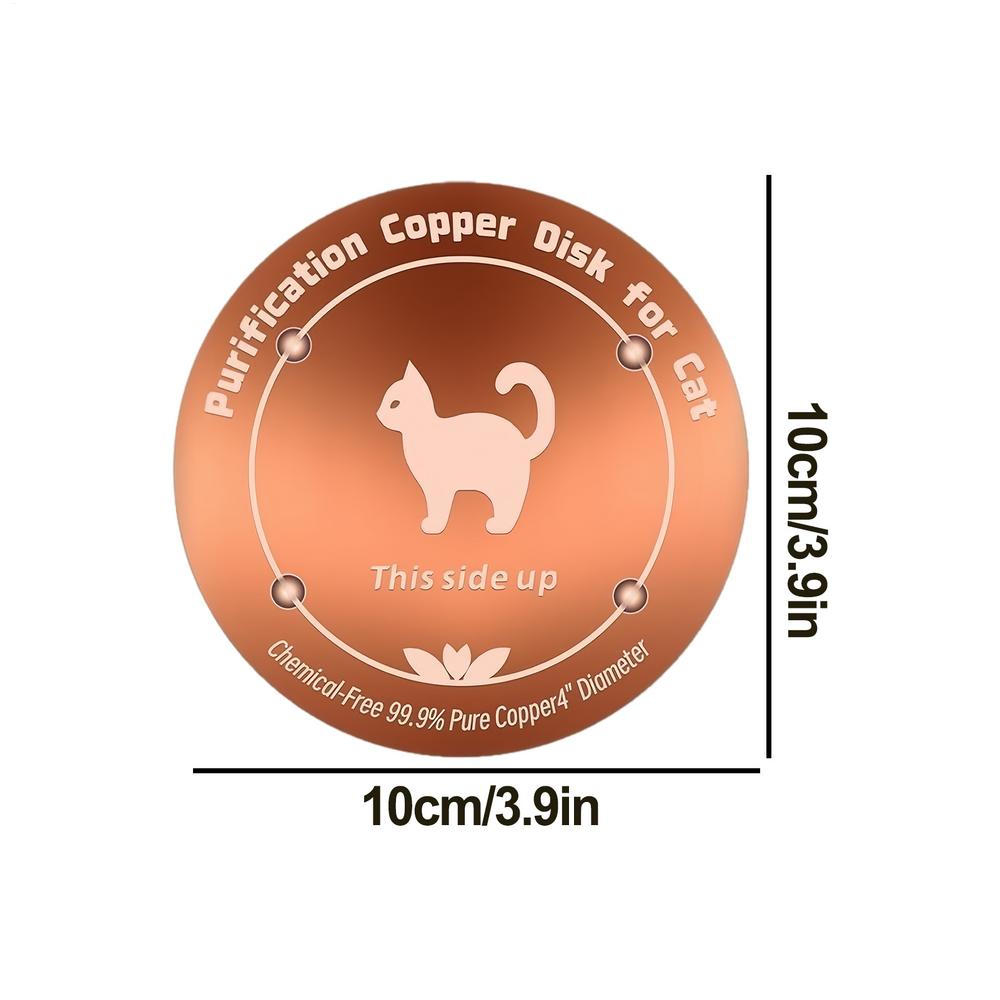 Bird Bath Copper Disk Bird Bath Purification Disk Birdbath Accessories with Triple Point Support Bird Bath Purification Disk