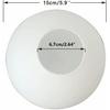 BOKT Frosted White Glass Globe Lamp Shade Replacement Milk Glass Ball Lampshade Cover Opal Sphere Shade for Pendant Light, 5.9” Diameter, 2.64"