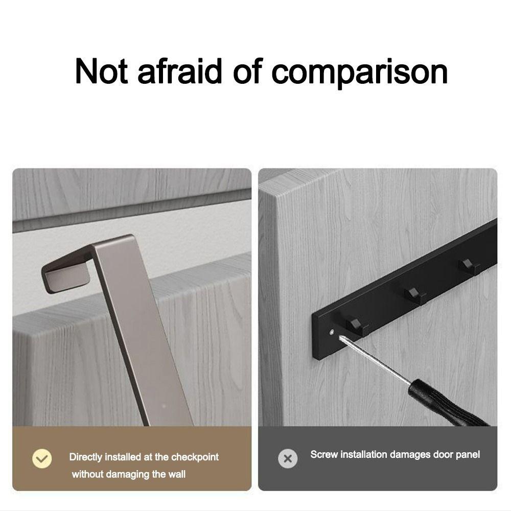 Punch-free Door Back Storage Rack Storage Holder Clothes Hanger Creativity 6/7/8 Door Hook