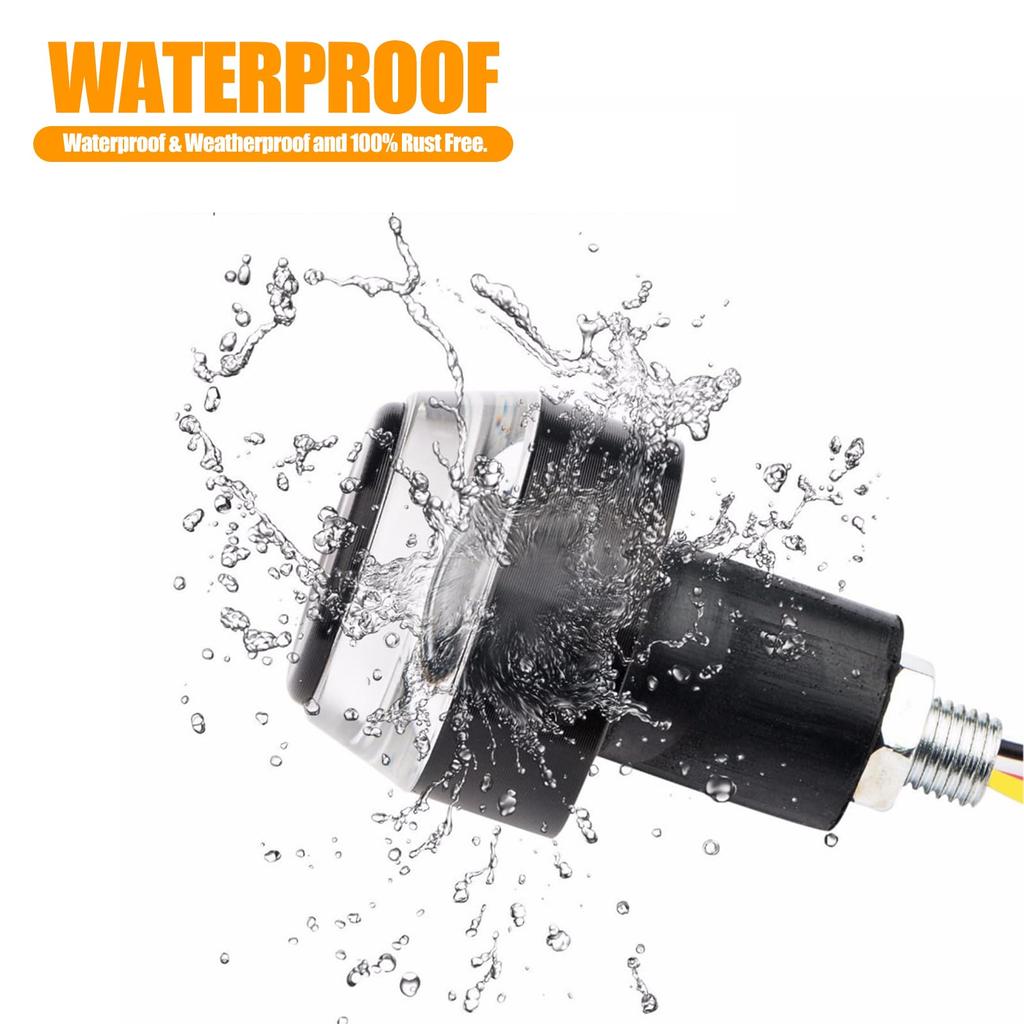 Sodcay 2 Stück Motorrad Blinkerleuchten Universal Motorrad Lenker LED Motorrad Lenkerende