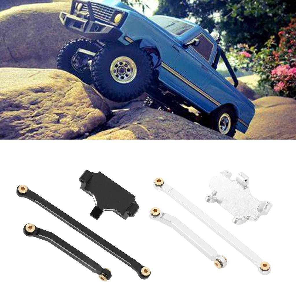 Servo Mount Steering Links Set Aluminum Alloy RC Car Steering Servo Mount Upgrade Parts for HOBBYPLU