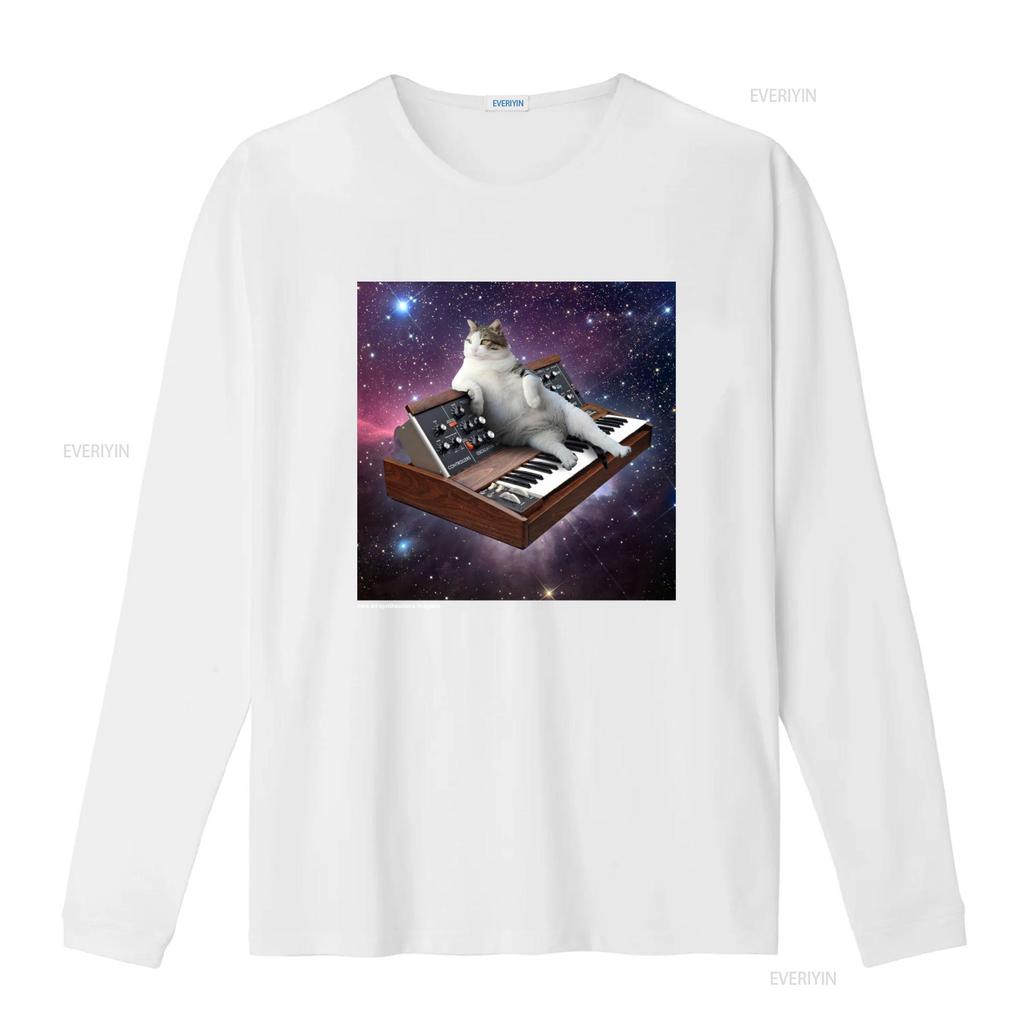 Cool Cats On Synthesizers In Space Minimoog T Shirt For  Vintage Washed Stylish Slightly Stretched Unisex Designer Clothes