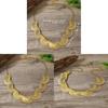 Retro Art Deco Alloy Pendant Necklace With Crescent Shape For Ladies