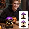Halloween Geist Fledermaus Spinne Karussell Nachtlicht USB Wiederaufladbar Gruseliges Karussell Nachtlicht Halloween Nachtlicht Schreibtisch Dekoration