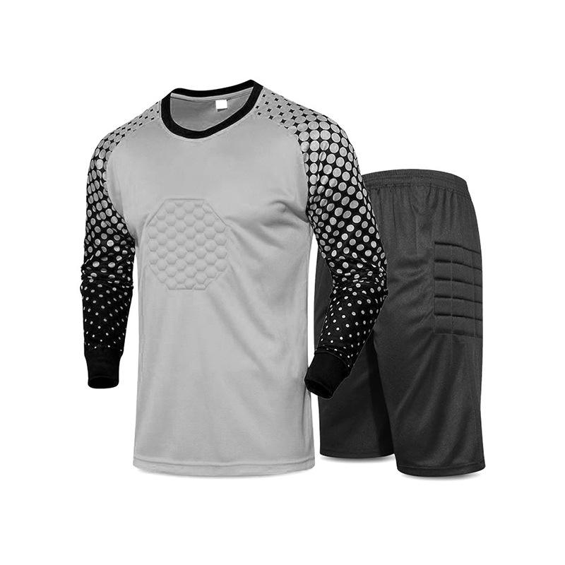 Football Jersey Goalkeeper Goalkeeper Jersey Set Adult Children Long-sleeved Gantry Game Training Jersey Wholesale Foreign Trade