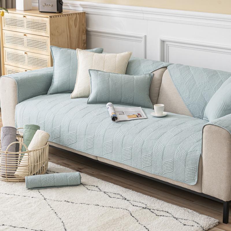 

Многоразмерный стираемый в стиральной машине хлопковый чехол для дивана, кресла, чехол для домашнего декора, прикроватный коврик, защитные чехлы для мебели 70x70cm 1pc