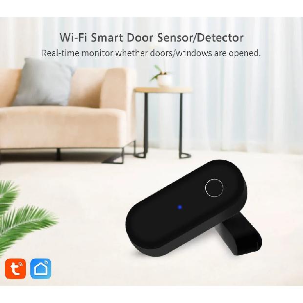 Tuya WiFi Door Sensor Close Open Window Detector Smart Life APP Remote Control Notification Home Security Alarm For Alexa Google