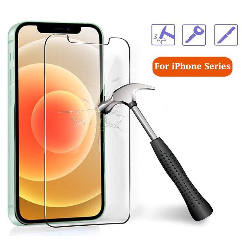 Gehard glas voor iPhone 12 Pro Max 12 Mini Screen Protector op iPhone 11 Pro XS X 6 7 8 Plus 6s XR Glasfilm voor iPhone12 SE 2020 5s 5G