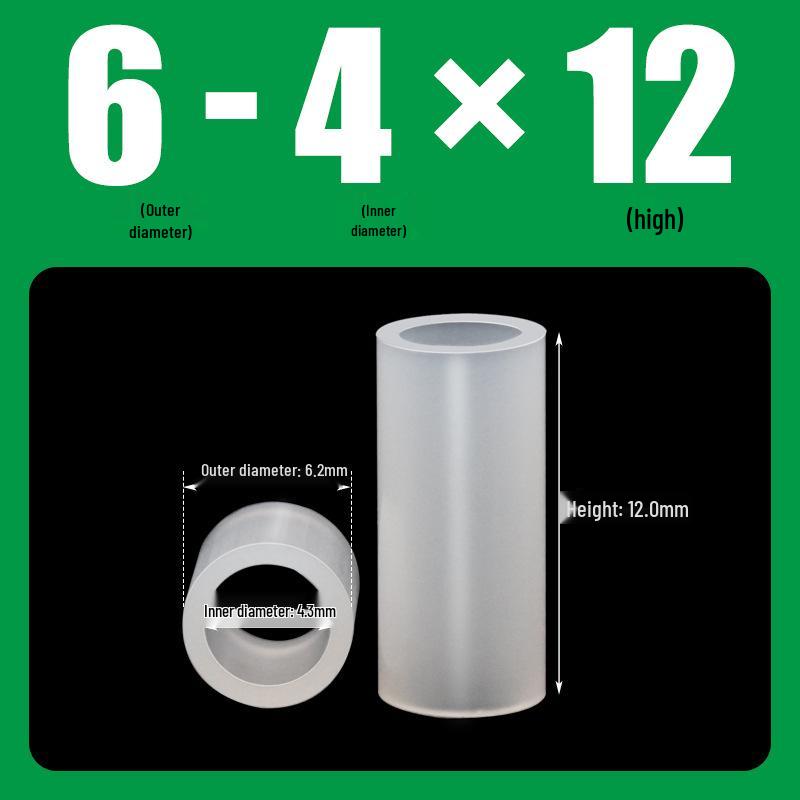 Nylon Insulating Spacer M4M5 Round Riser for LED Lamps and PCB Support