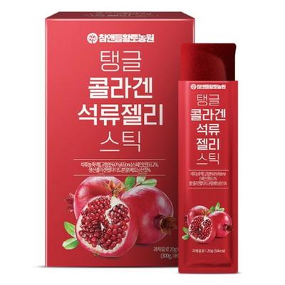 Chamndle_htfarm Hwangto Farm Tangy Collagen Pomegranate Jelly Stick 15p, 300g (2 Opzioni)