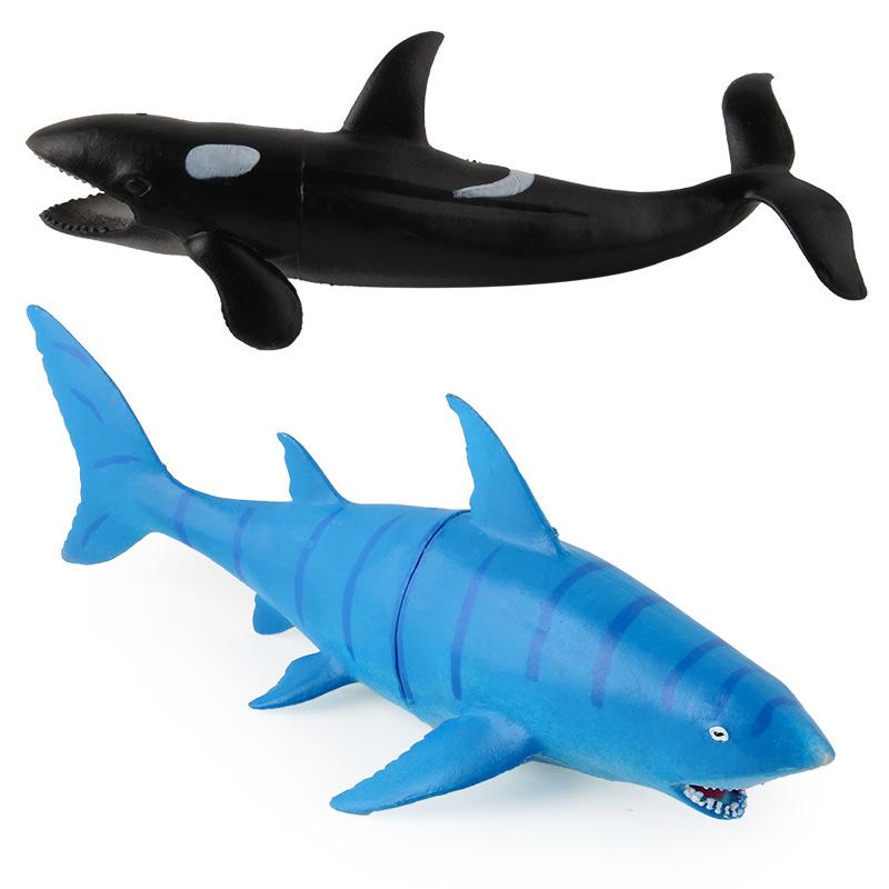 Ocean Animal Toys, Scene Ornaments, Static Models, Megalodon, Killer Whale, Penguin, Dolphin Doll Collection