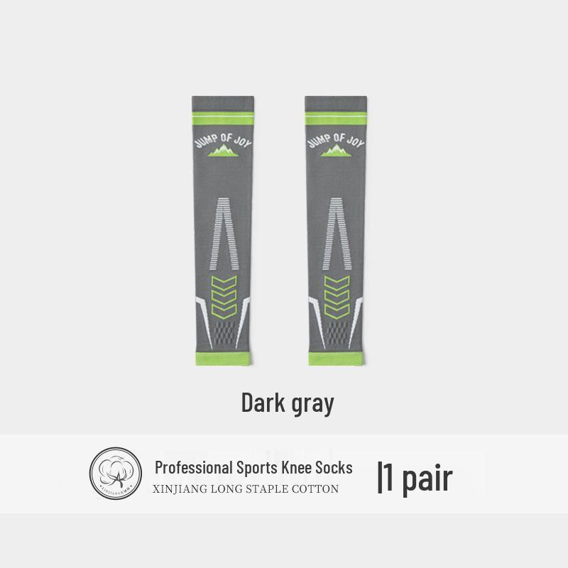 

Pressure Knee Support: Professional Sports Compression Over-the-Knee Leg Warmers for Running, Yoga, Cycling, and Fitness. One Size темно-сірий