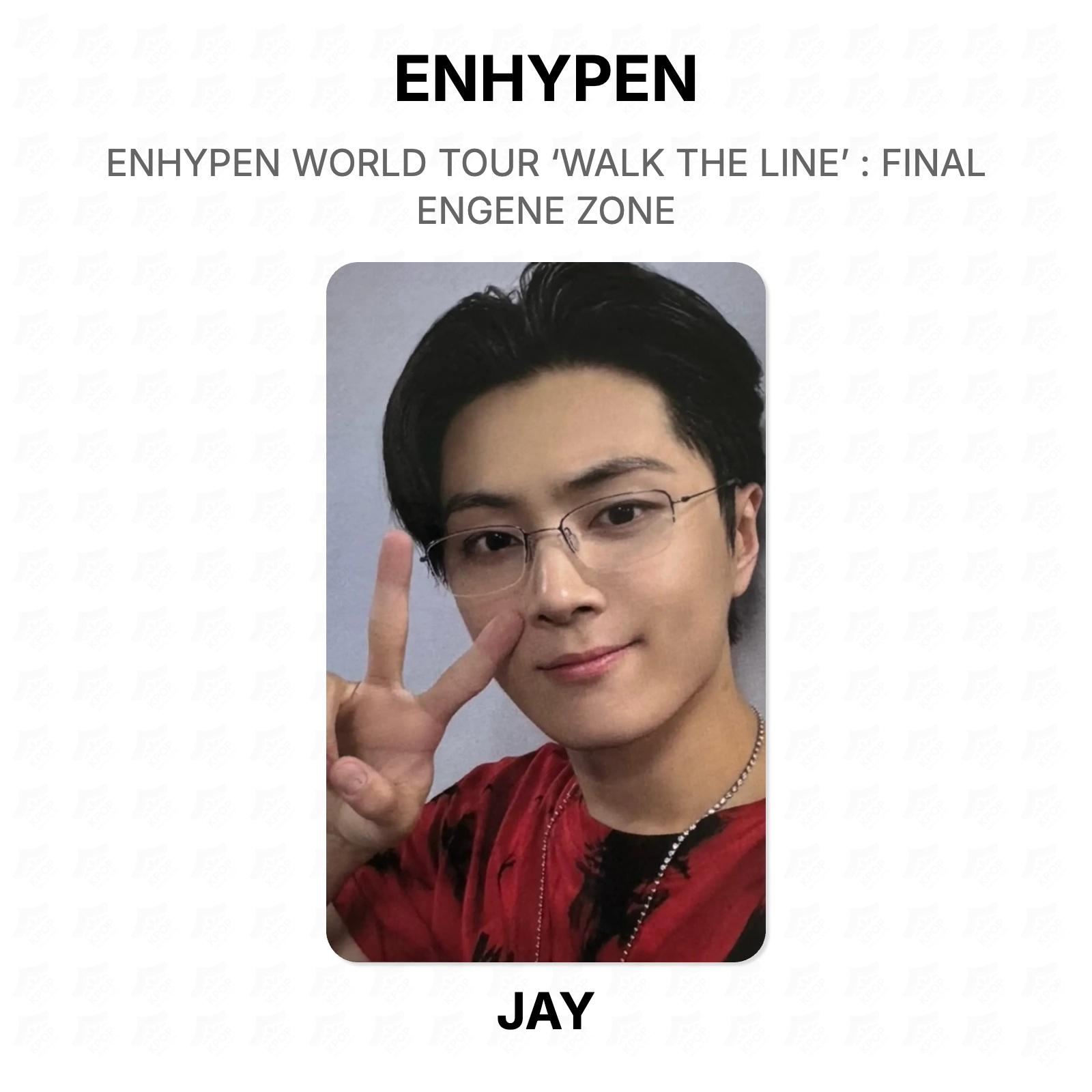 ENHYPEN WORLD TOUR ‘WALK THE LINE’ : FINAL ENGENE ZONE Official Photocard JAY