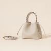 2025 Summer New Casual Versatile Handbag Genuine Leather Fashion Basket Bag Cowhide Crossbody Women's Bag Shoulder Bag
