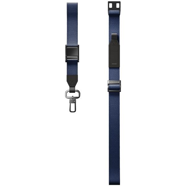 UNIQ Vista universal 2-in-1 phone lanyard navy blue/deep navy