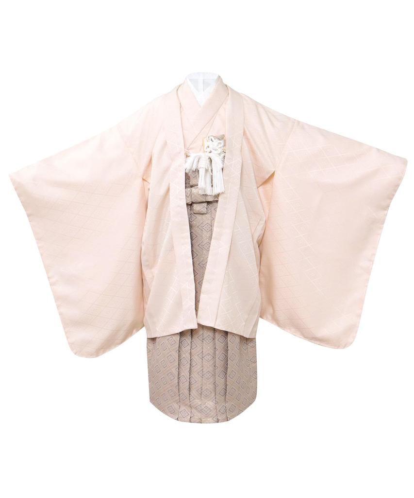 Kimono Haori and Full Dull [KYOETSU] 5-Year-Old Boy's Shichi-Go-San Set, Hakama, Set, 753, ((04) Ivory, 5-Year-Old Size)