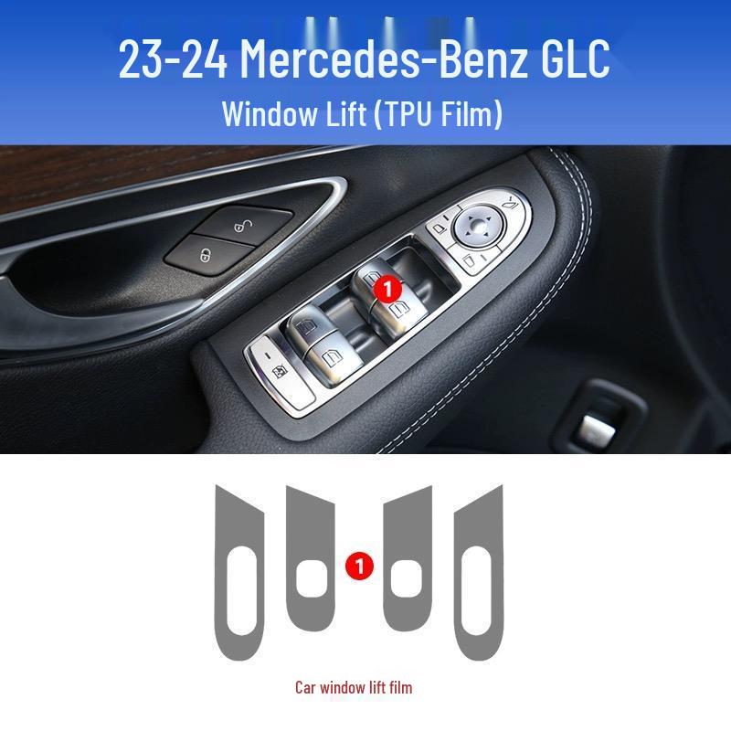 TPU Soft Film Screen Protector for 2025 Mercedes-Benz GLC300 - Center Console & Navigation